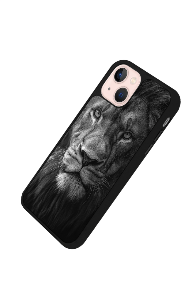 iPhone 15 Uyumlu Aslan Tasarımlı Glossy Premium Kılıf