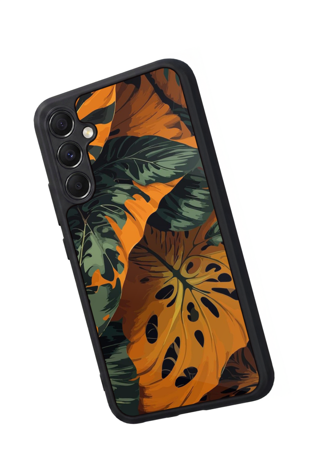 Samsung Galaxy M34 Uyumlu Botanik Tasarımlı Glossy Premium Kılıf