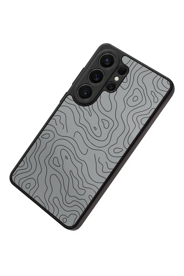 Samsung Galaxy S26 Ultra Uyumlu Çizgi Sanatı Tasarımlı Glossy Premium Kılıf