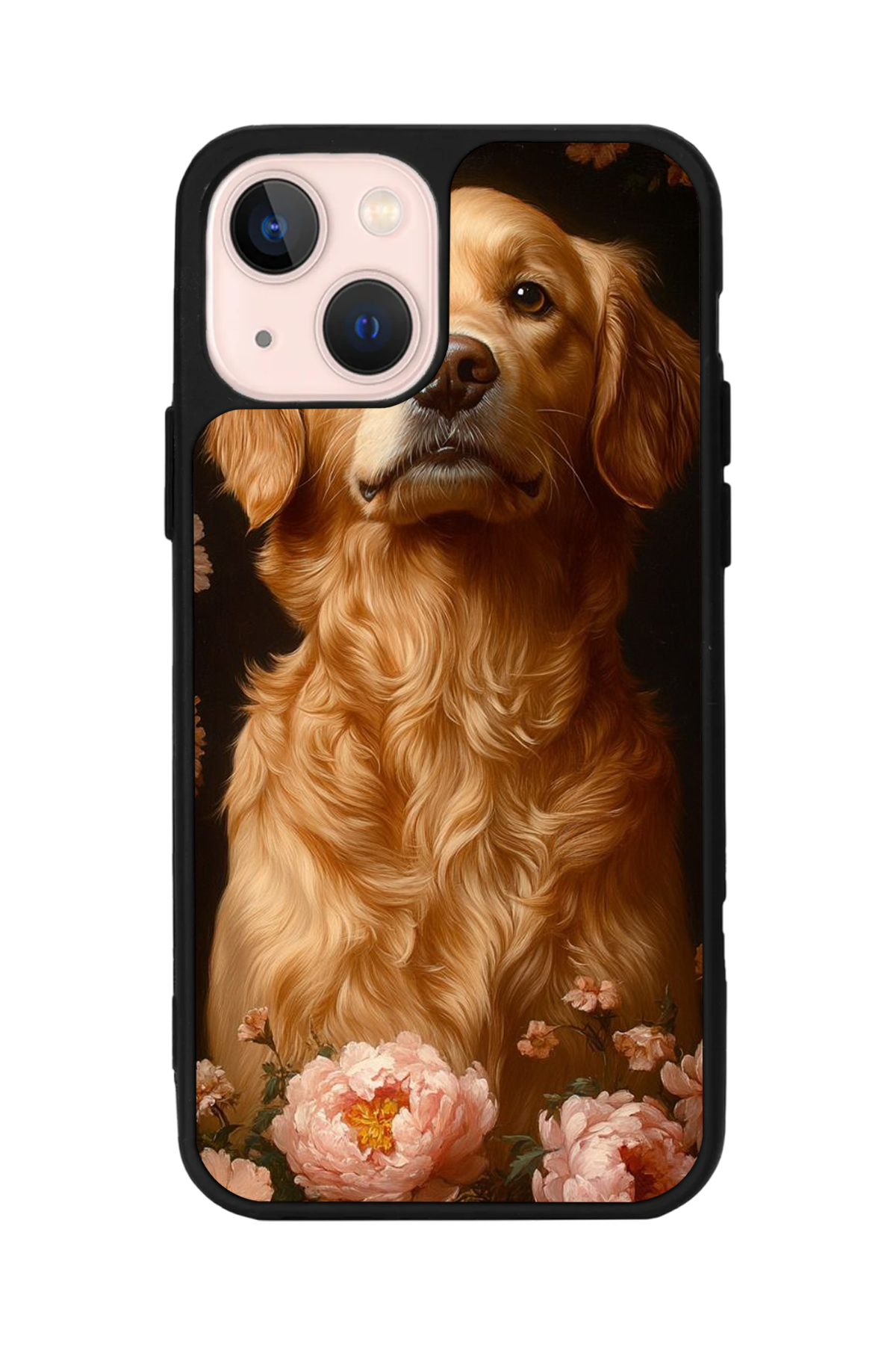 iPhone 14 Plus Uyumlu Golden Kopek Tasarımlı Glossy Premium Kılıf