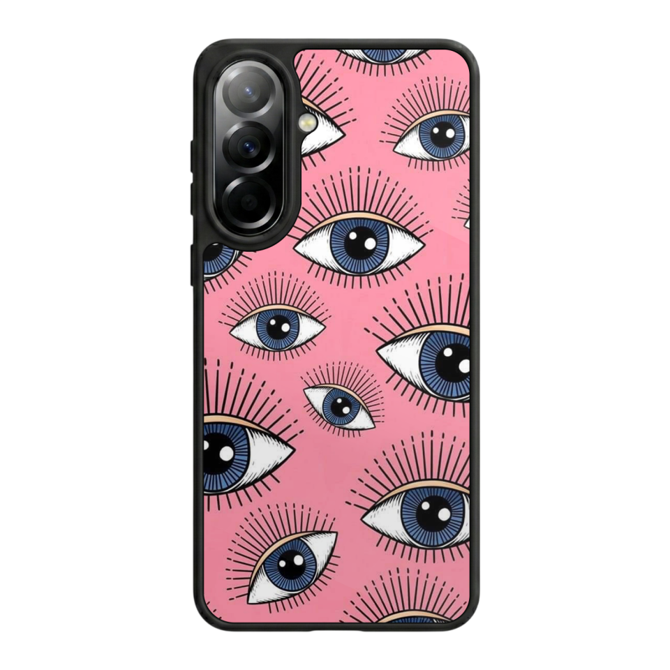 Samsung Galaxy A57 Uyumlu Göz Tasarımlı Glossy Premium Kılıf