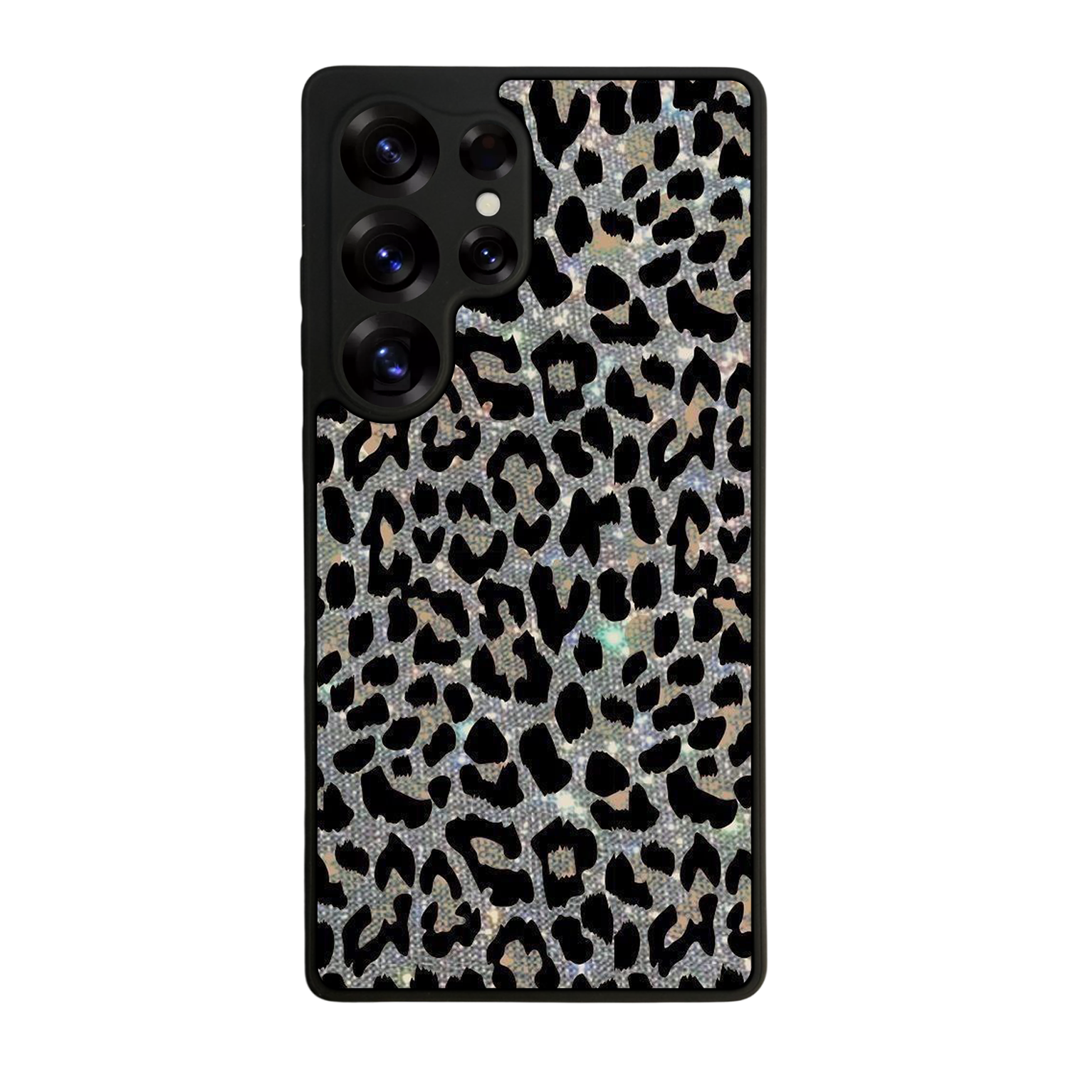 Samsung Galaxy S25 Ultra Uyumlu Hologram Leopar Tasarımlı Glossy Premium Kılıf