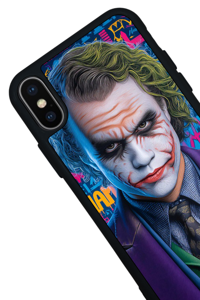 iPhone X/ XS Uyumlu Joker Tasarımlı Glossy Premium Kılıf