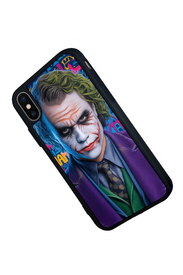 iPhone X/ XS Uyumlu Joker Tasarımlı Glossy Premium Kılıf