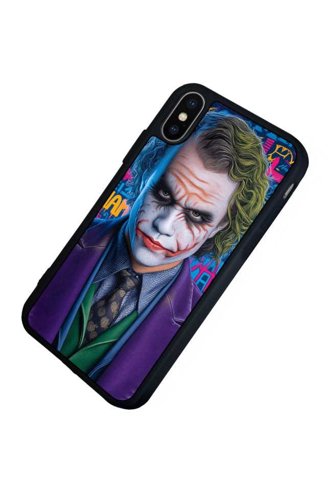 iPhone X/ XS Uyumlu Joker Tasarımlı Glossy Premium Kılıf