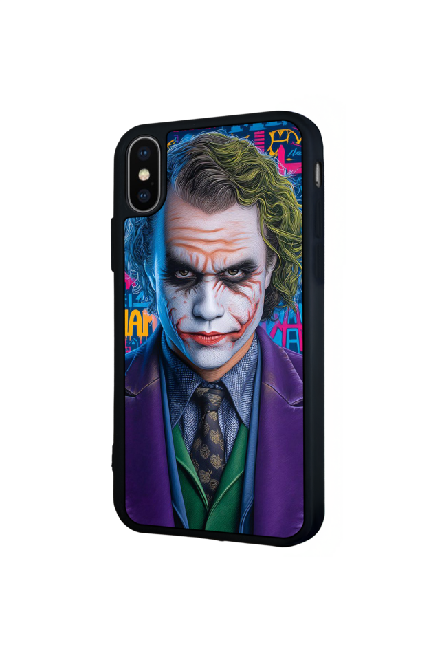 iPhone X/ XS Uyumlu Joker Tasarımlı Glossy Premium Kılıf