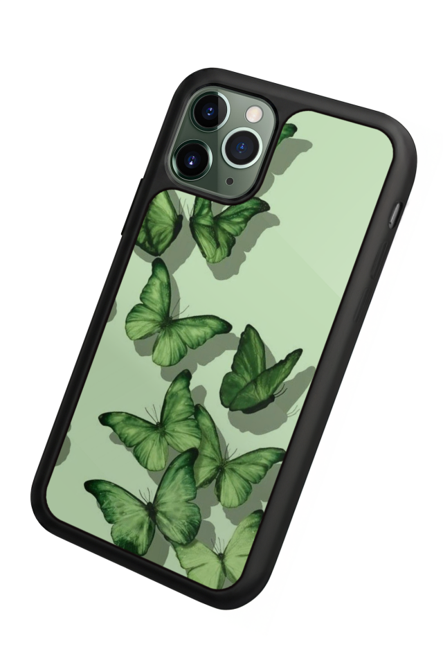 iPhone 11 Pro Max Uyumlu Kelebek Tasarımlı Glossy Premium Kılıf