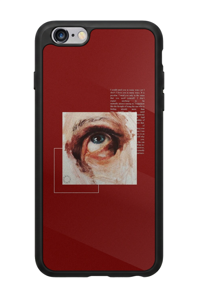 iPhone 6 Plus Uyumlu Kirmizi Tasarımlı Glossy Premium Kılıf
