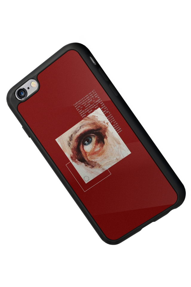 iPhone 6 Plus Uyumlu Kirmizi Tasarımlı Glossy Premium Kılıf