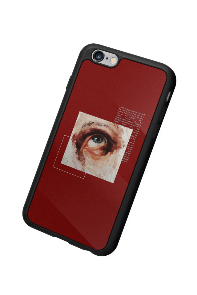 iPhone 6 Plus Uyumlu Kirmizi Tasarımlı Glossy Premium Kılıf