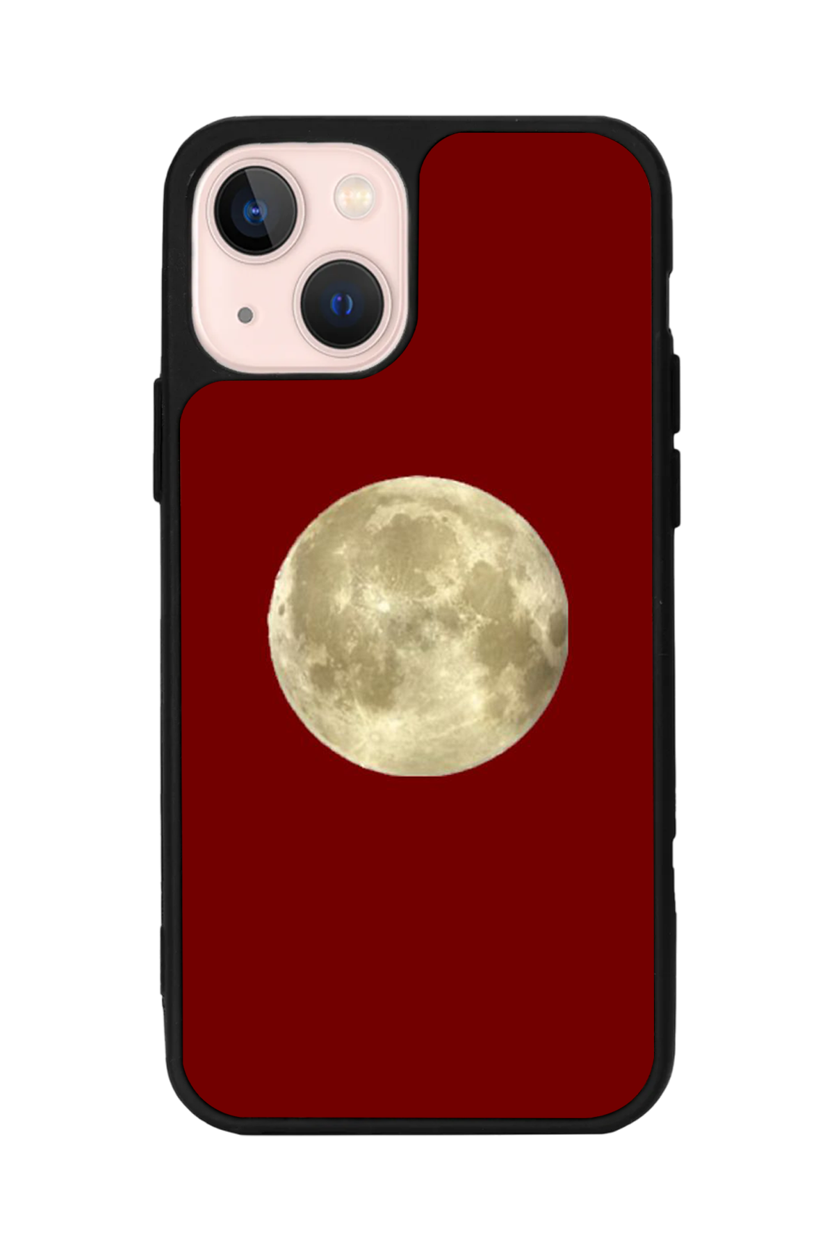 iPhone 13 Mini Uyumlu Kirmizi Tasarımlı Glossy Premium Kılıf