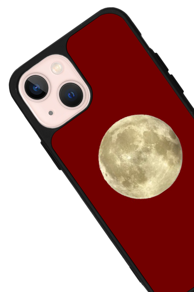iPhone 13 Mini Uyumlu Kirmizi Tasarımlı Glossy Premium Kılıf