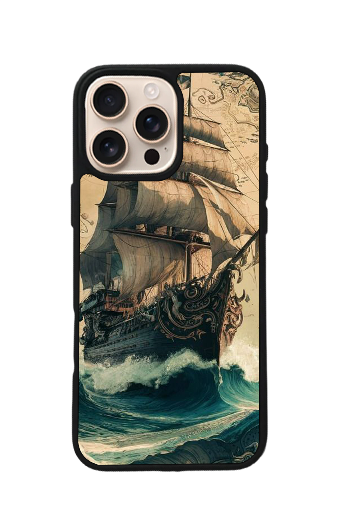 iPhone 16 Pro Max Uyumlu Korsan Tasarımlı Glossy Premium Kılıf