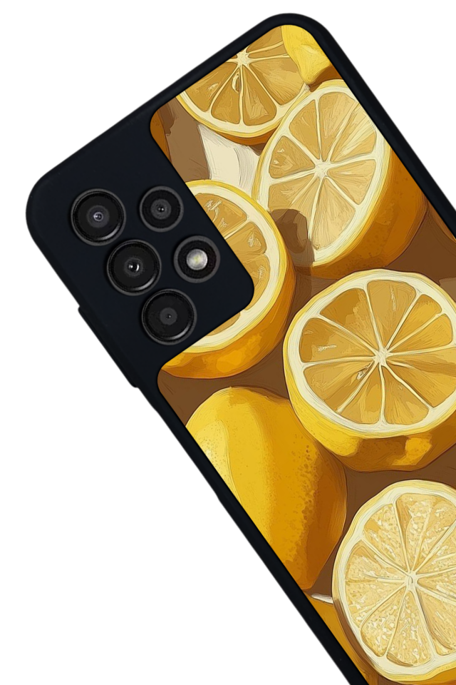 Samsung Galaxy A23 Uyumlu Limon Tasarımlı Glossy Premium Kılıf