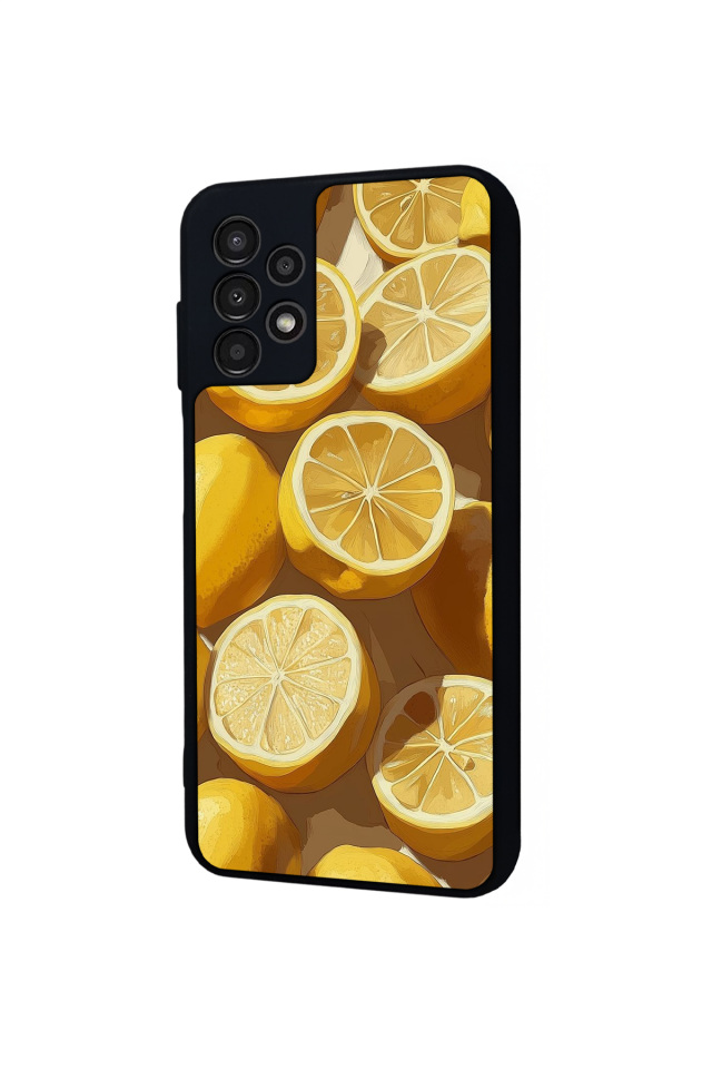 Samsung Galaxy A23 Uyumlu Limon Tasarımlı Glossy Premium Kılıf