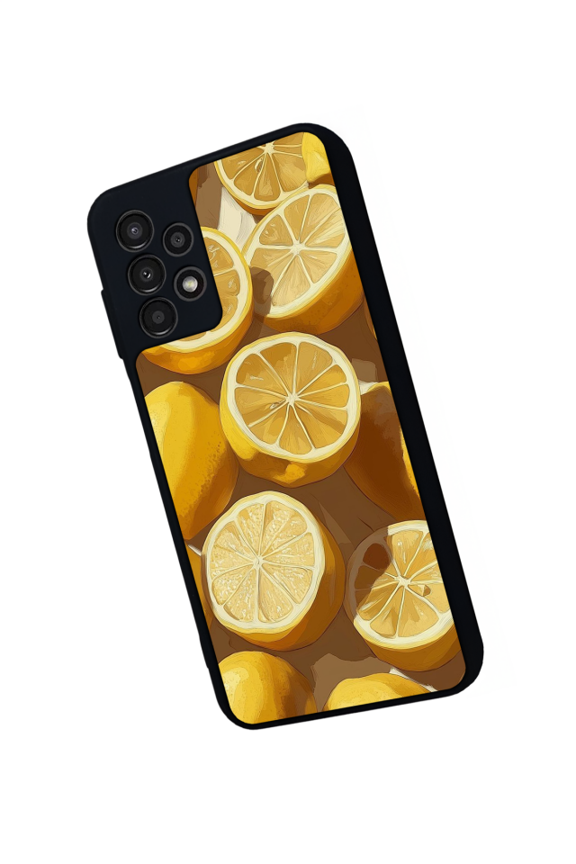 Samsung Galaxy A23 Uyumlu Limon Tasarımlı Glossy Premium Kılıf