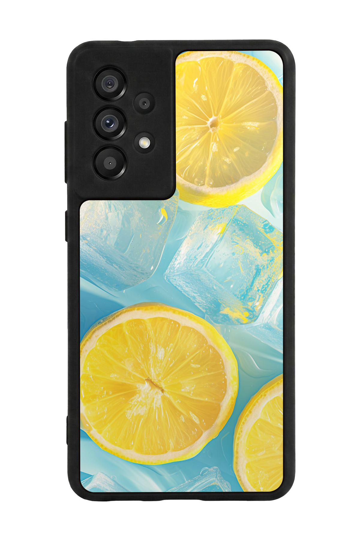 Samsung Galaxy A73 Uyumlu Limon Tasarımlı Glossy Premium Kılıf