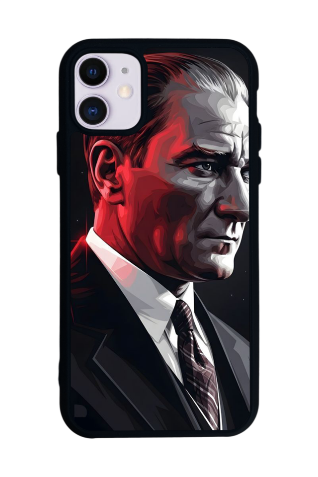 iPhone 11 Uyumlu Mustafa Kemal Ataturk Tasarımlı Glossy Premium Kılıf