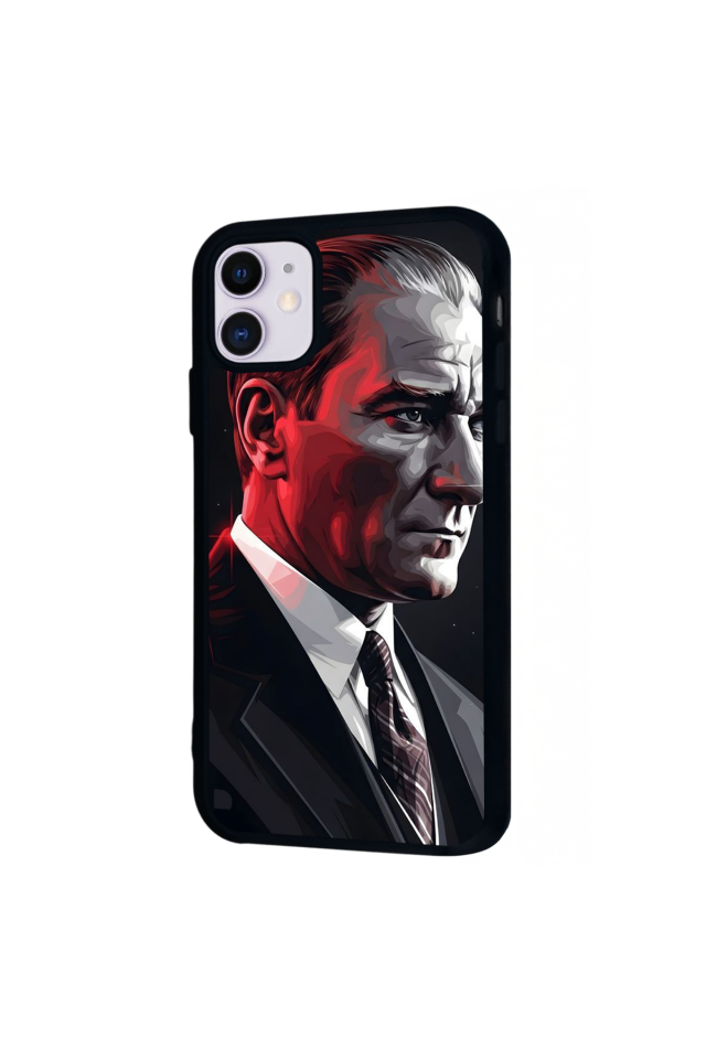 iPhone 11 Uyumlu Mustafa Kemal Ataturk Tasarımlı Glossy Premium Kılıf