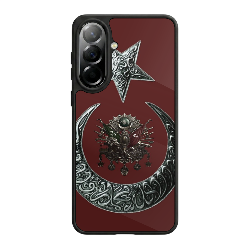 Samsung Galaxy A57 Uyumlu Osmanli Tugrasi Tasarımlı Glossy Premium Kılıf