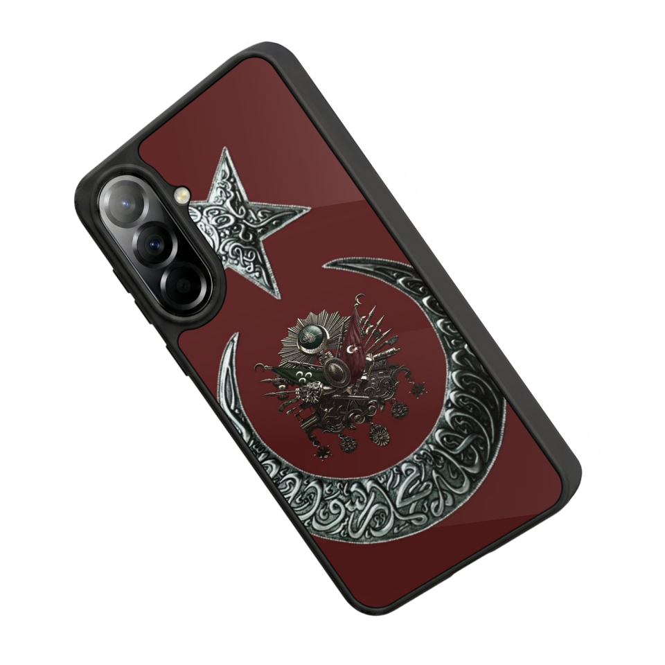 Samsung Galaxy A57 Uyumlu Osmanli Tugrasi Tasarımlı Glossy Premium Kılıf