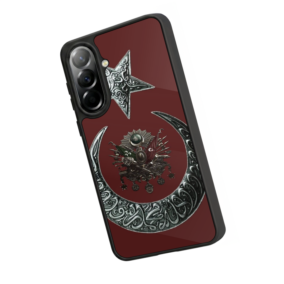 Samsung Galaxy A57 Uyumlu Osmanli Tugrasi Tasarımlı Glossy Premium Kılıf