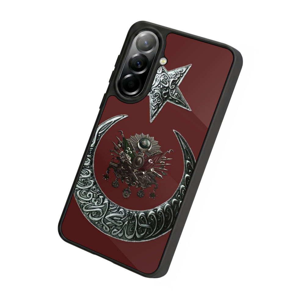 Samsung Galaxy A57 Uyumlu Osmanli Tugrasi Tasarımlı Glossy Premium Kılıf