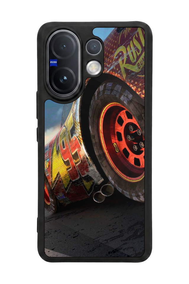 Vivo V60 Uyumlu Şimsek McQueen Tasarımlı Glossy Premium Kılıf