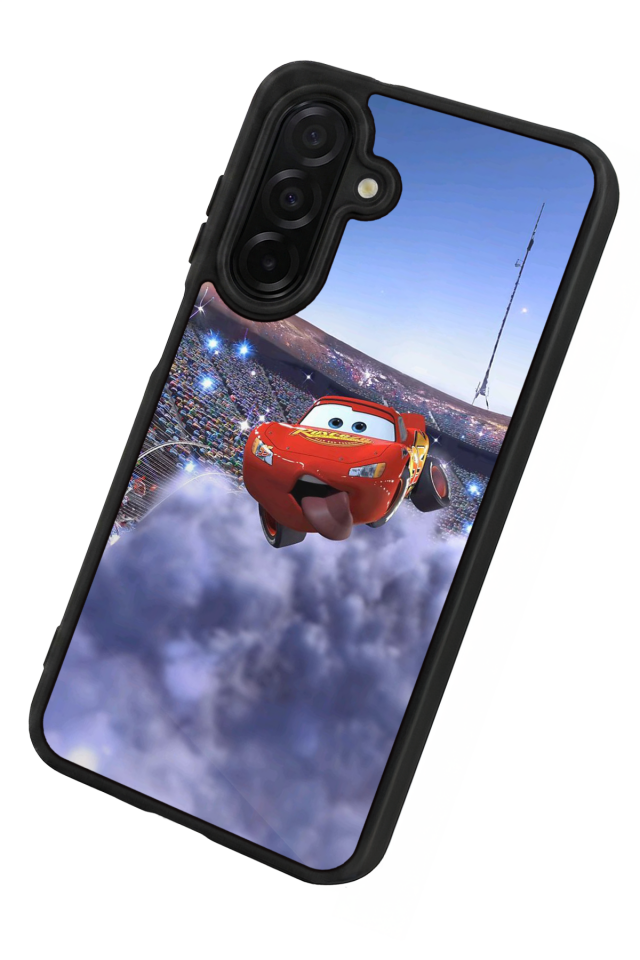 Samsung Galaxy A56 Uyumlu Şimsek McQueen Tasarımlı Glossy Premium Kılıf