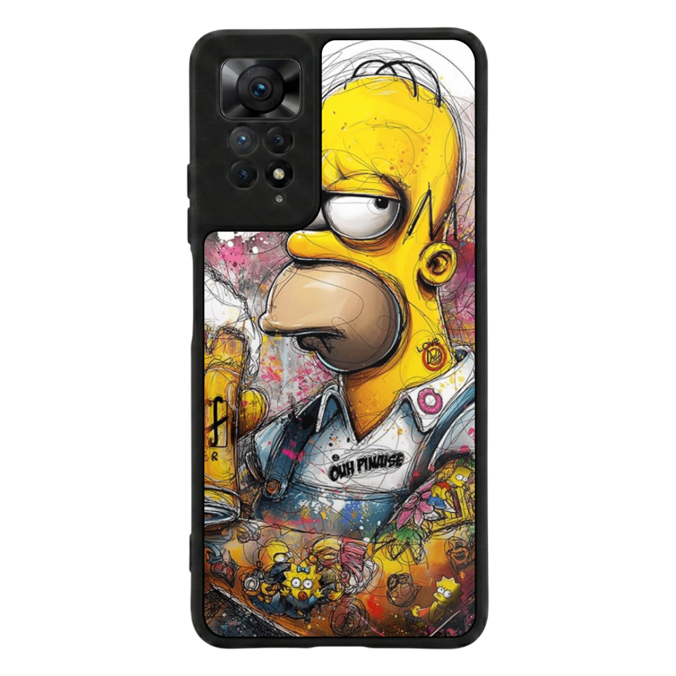 Xiaomi Redmi Note 11 Pro Uyumlu The Simpsons Tasarımlı Glossy Premium Kılıf