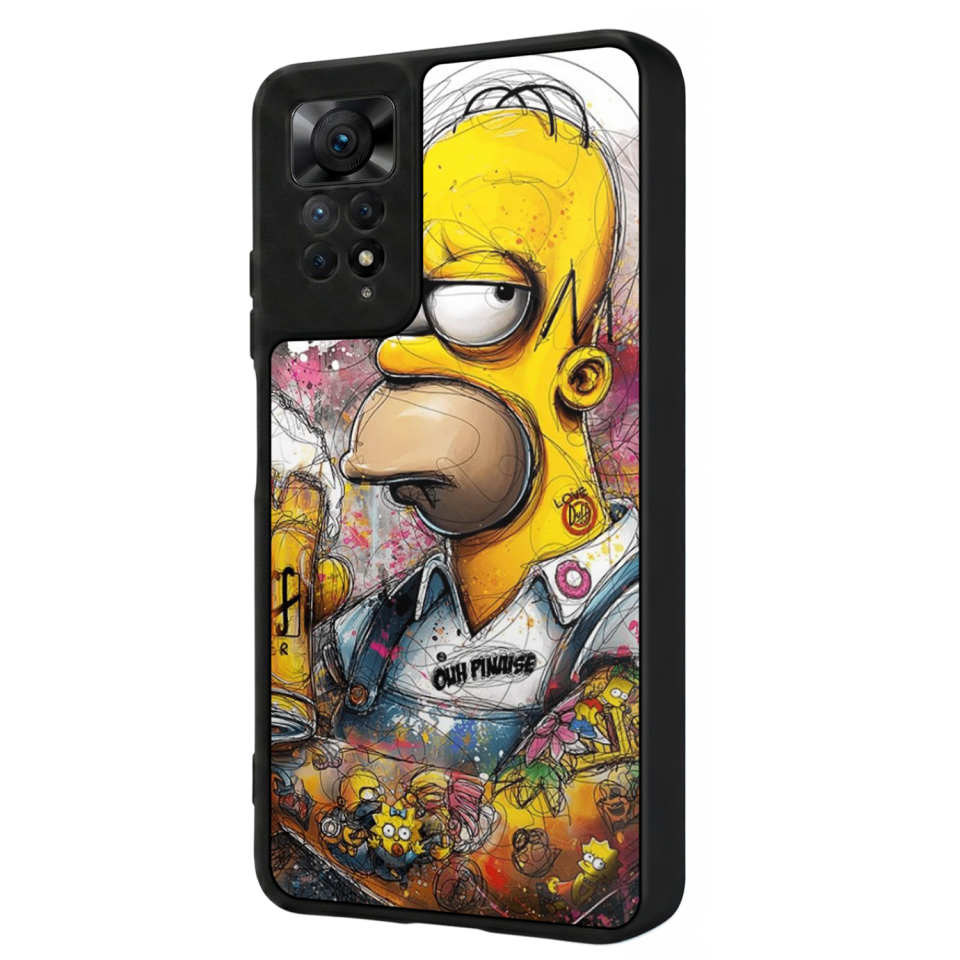 Xiaomi Redmi Note 11 Pro Uyumlu The Simpsons Tasarımlı Glossy Premium Kılıf