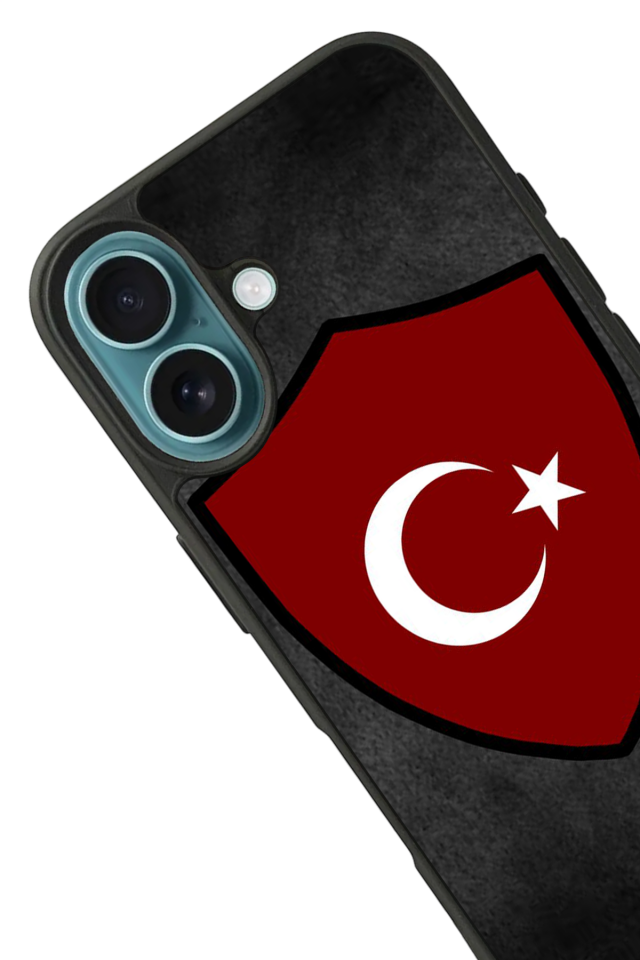 iPhone 16 Uyumlu Türk Bayragi Tasarımlı Glossy Premium Kılıf