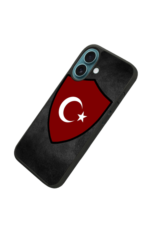 iPhone 16 Uyumlu Türk Bayragi Tasarımlı Glossy Premium Kılıf
