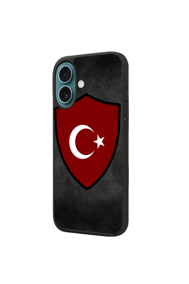iPhone 16 Uyumlu Türk Bayragi Tasarımlı Glossy Premium Kılıf