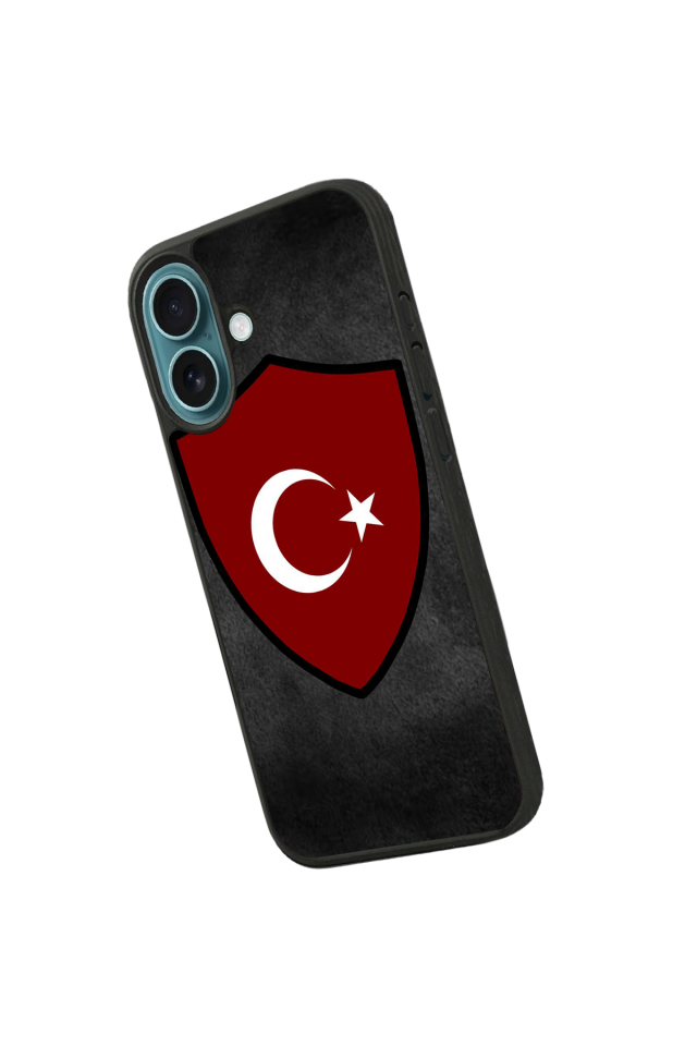 iPhone 16 Uyumlu Türk Bayragi Tasarımlı Glossy Premium Kılıf