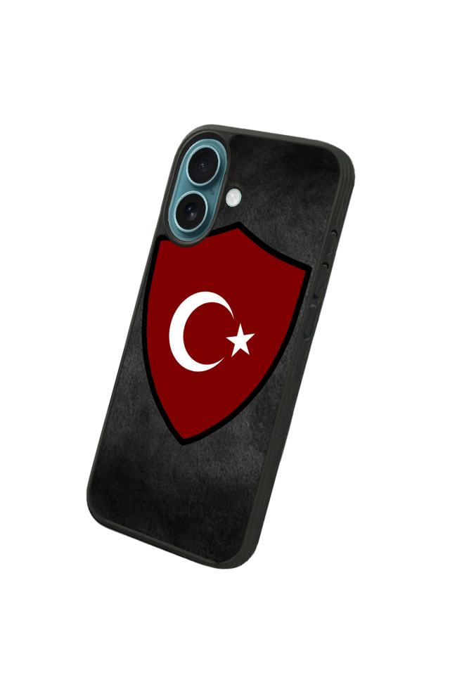 iPhone 16 Uyumlu Türk Bayragi Tasarımlı Glossy Premium Kılıf