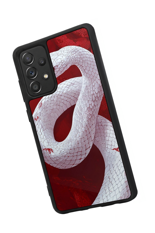 Samsung Galaxy A72 Uyumlu Yılan Tasarımlı Glossy Premium Kılıf