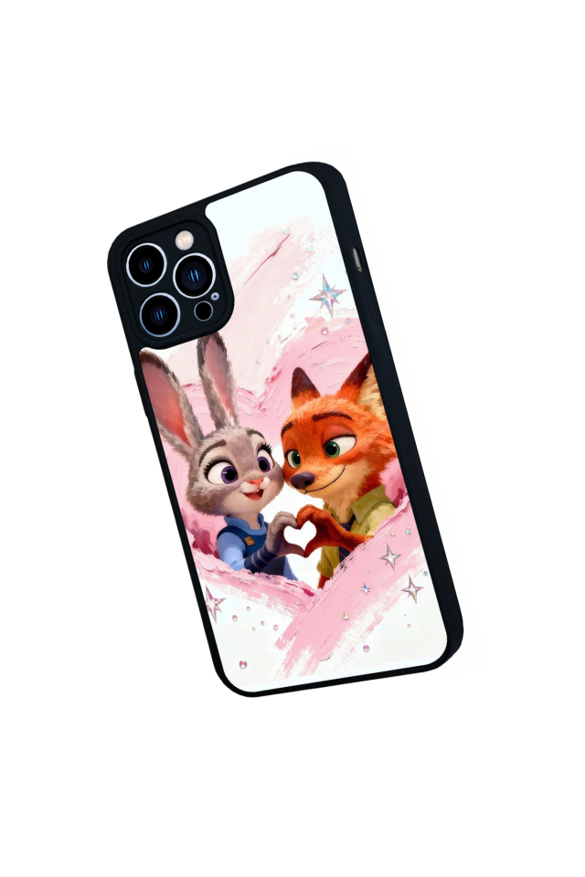iPhone 12 Pro Max Uyumlu Zootropolis Tasarımlı Glossy Premium Kılıf
