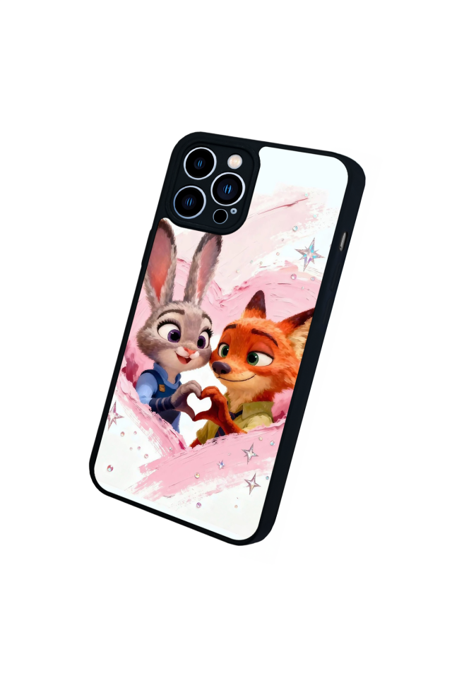 iPhone 12 Pro Max Uyumlu Zootropolis Tasarımlı Glossy Premium Kılıf
