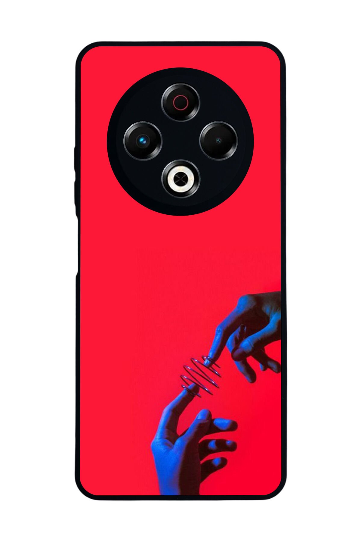 Tecno Spark 30 Uyumlu Kirmizi Tasarımlı Glossy Premium Kılıf
