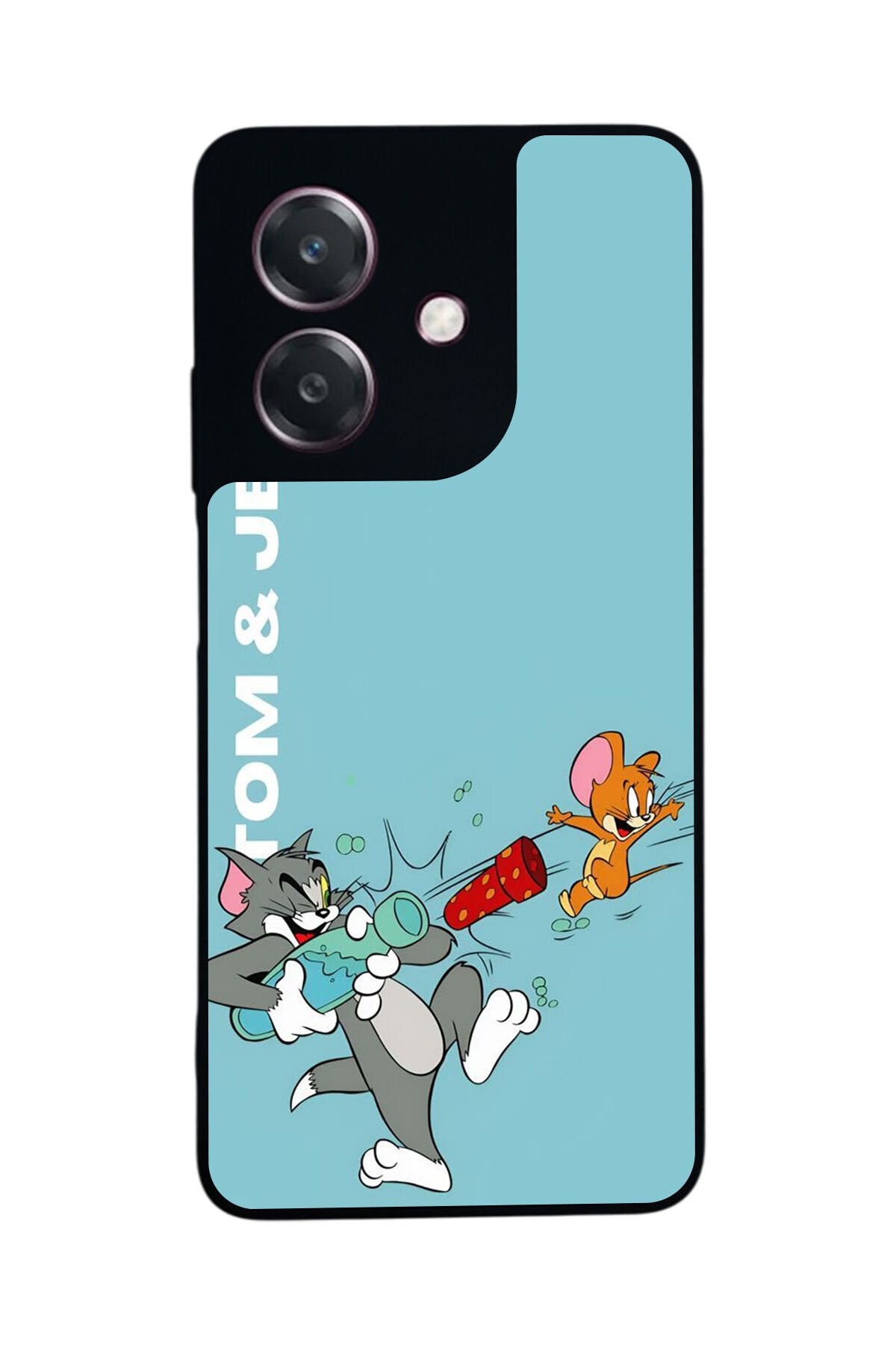 Oppo A3 5G Uyumlu Tom And Jerry Tasarımlı Glossy Premium Kılıf
