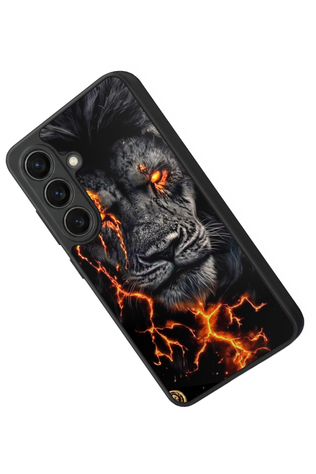 Samsung Galaxy S26 Uyumlu Aslan Tasarımlı Glossy Premium Kılıf