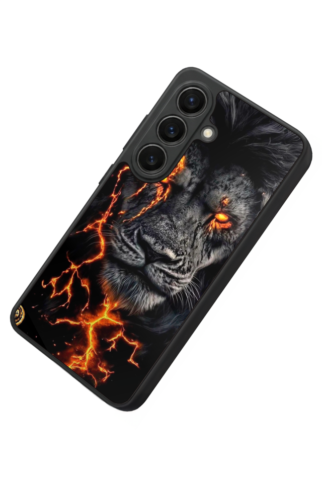 Samsung Galaxy S26 Uyumlu Aslan Tasarımlı Glossy Premium Kılıf