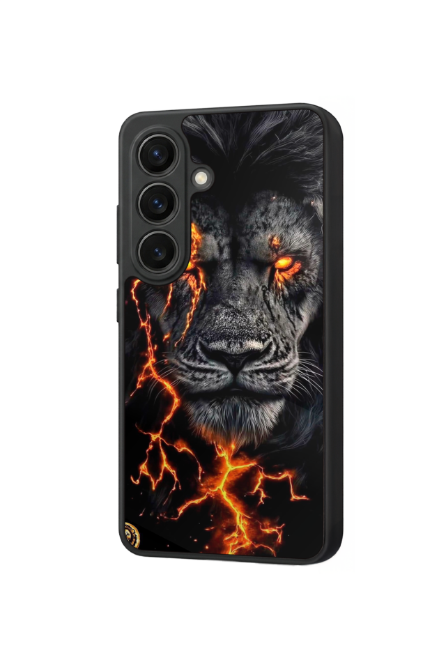 Samsung Galaxy S26 Uyumlu Aslan Tasarımlı Glossy Premium Kılıf