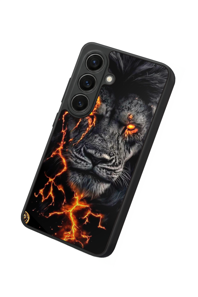 Samsung Galaxy S26 Uyumlu Aslan Tasarımlı Glossy Premium Kılıf