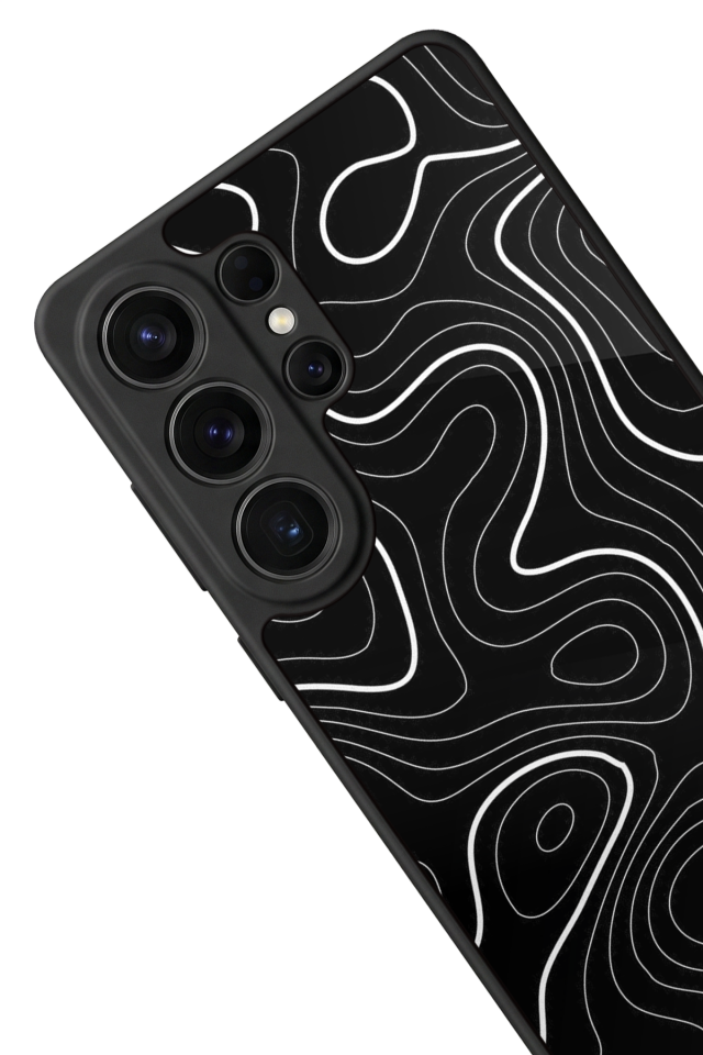 Samsung Galaxy S26 Ultra Uyumlu Çizgi Sanatı Tasarımlı Glossy Premium Kılıf