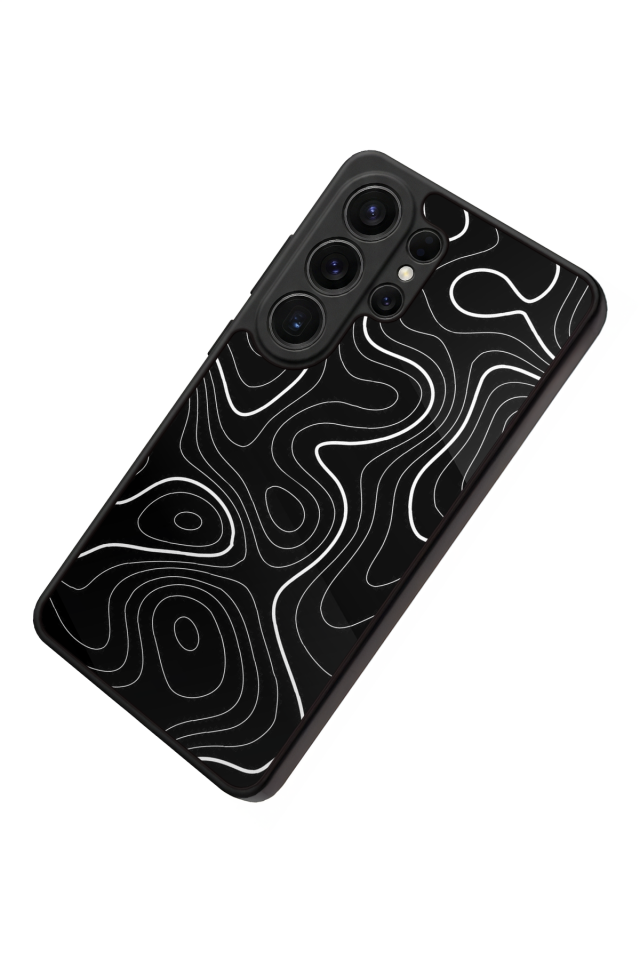 Samsung Galaxy S26 Ultra Uyumlu Çizgi Sanatı Tasarımlı Glossy Premium Kılıf