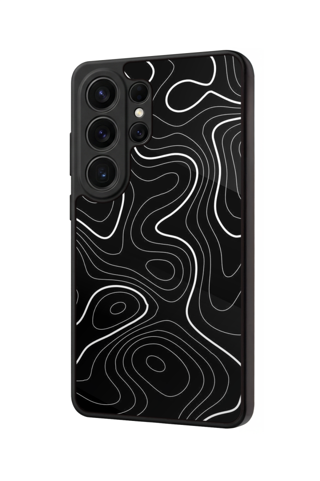 Samsung Galaxy S26 Ultra Uyumlu Çizgi Sanatı Tasarımlı Glossy Premium Kılıf