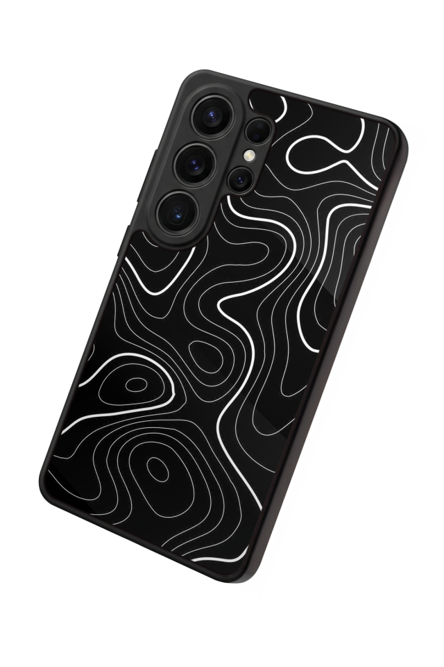 Samsung Galaxy S26 Ultra Uyumlu Çizgi Sanatı Tasarımlı Glossy Premium Kılıf