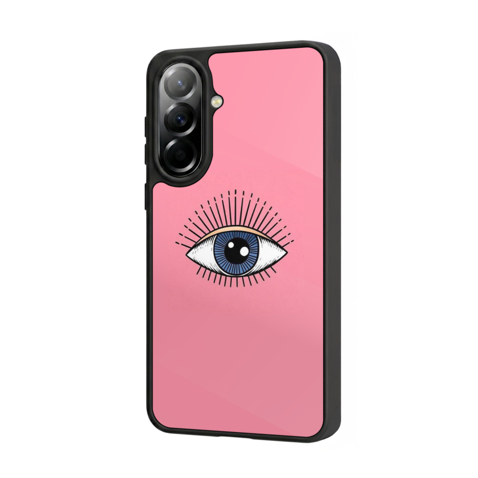 Samsung Galaxy A57 Uyumlu Göz Tasarımlı Glossy Premium Kılıf